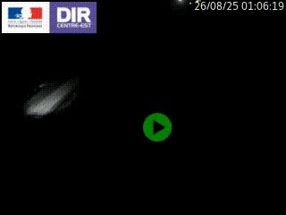 Webcam traffic à Grenoble-sud sur l'autoroute A480. Vue orientée vers l'entrée et la sortie de Grenoble