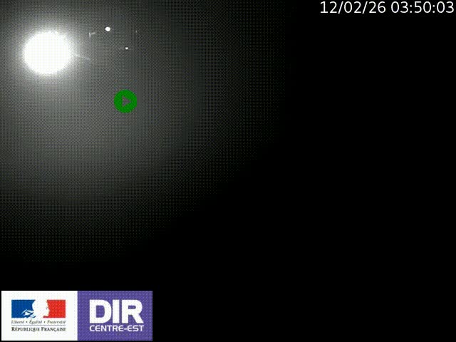 Caméra trafic à la jonction entre l'A46 (Rocade-est de Lyon) et l'A42 à hauteur de Vault-en-Velin en direction de Marseille