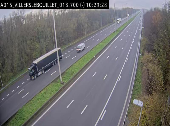 Webcam autoroute Belgique - Villers-le-Bouillet - E42 direction Liège - BK 18.7
