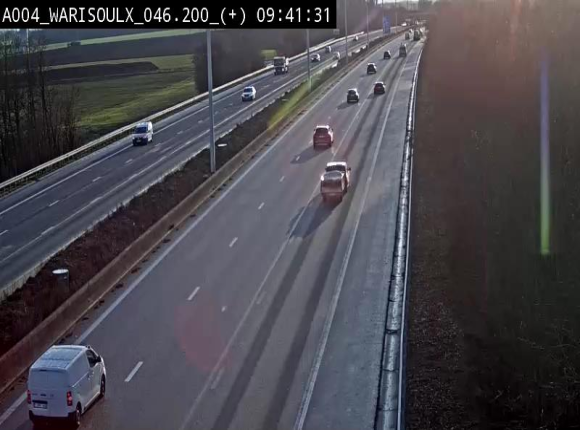 Webcam autoroute Belgique - Warissoulx - E411 - BK 46.2