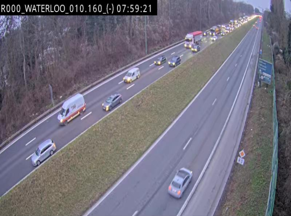 Webcam autoroute Belgique - Waterloo - R0 (ring de Bruxelles) - BK 12.3