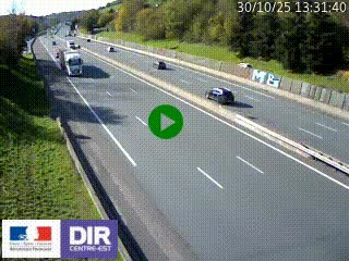 Webcam routière à Saint-Etienne-Terrenoire sur la RN88 avant la jonction entre l'A72 et le Boulevard Périphérique de Saint-Etienne