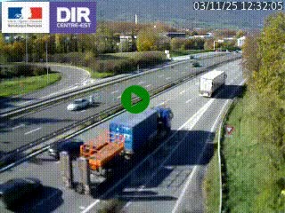 Caméra routière à hauteur de la sortie 15 Chambéry-centre au PK 4,103 en direction d'Albertville