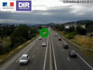 Caméra autoroute à Saint-Etienne (Les Littes) à hauteur du Ikea Saint-Etienne sur l'A72 en direction de Roanne