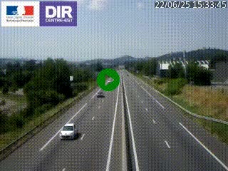 Caméra autoroute à Saint-Etienne (Les Littes) à hauteur du Ikea Saint-Etienne sur l'A72 en direction de Roanne