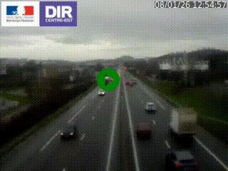 Caméra autoroute à Saint-Etienne (Les Littes) à hauteur du Ikea Saint-Etienne sur l'A72 en direction de Roanne