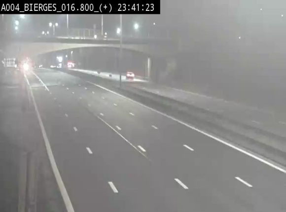 Webcam à Wavre, à hauteur de la sortie 5 Bierges. Vue orientée vers Namur