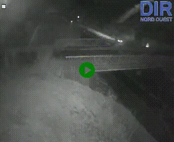 Webcam sur A84 à hauteur de Pont-Farcy, au niveau du pont autoroutier sur la Vire, au sud de Saint-Lô