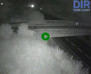 Webcam sur A84 à hauteur de Pont-Farcy, au niveau du pont autoroutier sur la Vire, au sud de Saint-Lô
