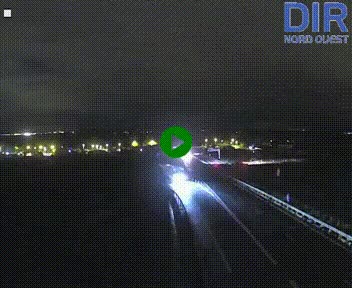 Webcam au début de l'A84 sur le périphérique Ouest de Caen (N814) à hauteur de la sortie 9, Porte de Bretagne