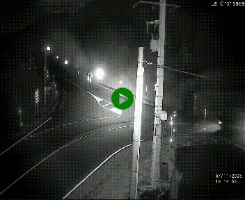 Webcam au carrefour de la croisade, à la jonction entre la N22 et la N320, avant le poste de douane franco-andorrane. Webcam à 1790 mètres d'altitude