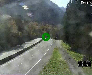 Webcam Ax-les-Thermes sur N20, en direction d'Andorre