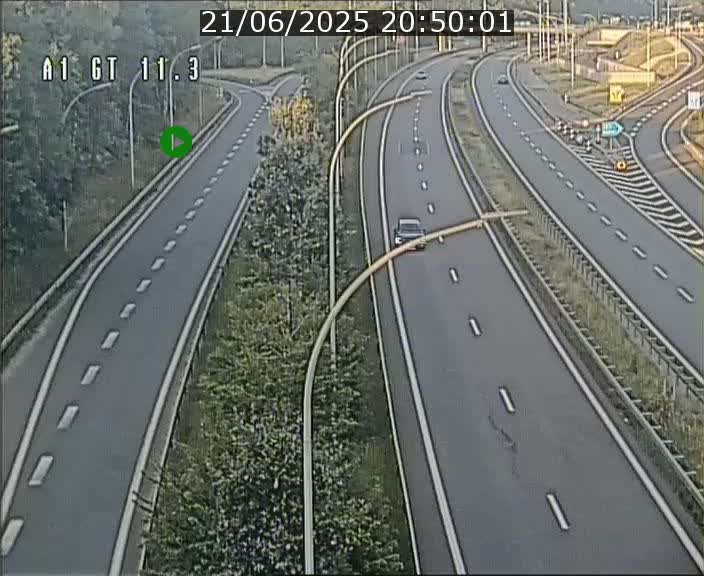 Traffic live webcam Luxembourg Senningerberg - A1 direction Allemagne - BK 11.3