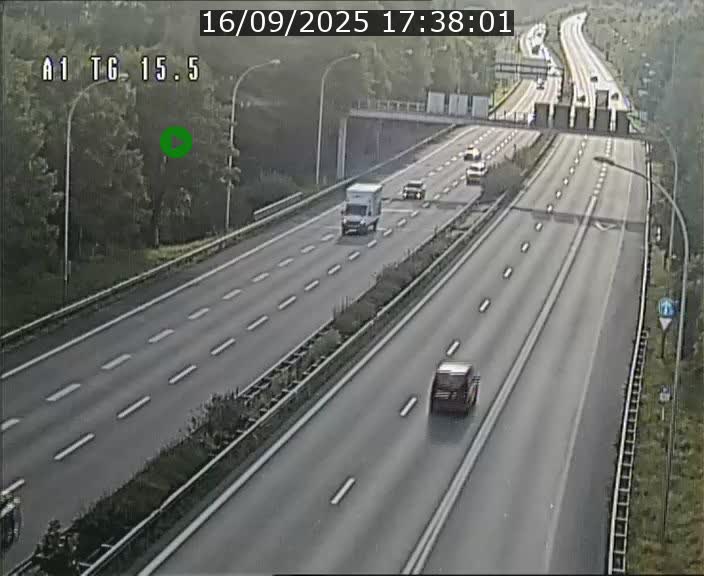 Traffic live webcam Luxembourg Munsbach - A1 direction Luxembourg - BK 15.5