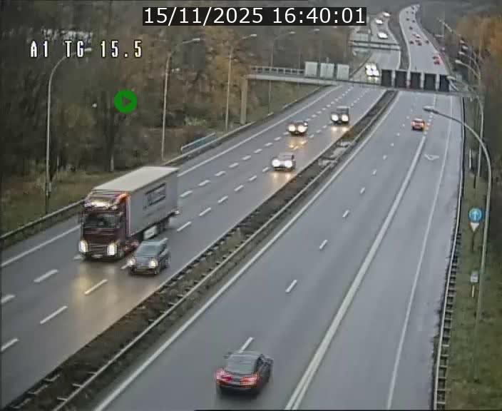 Traffic live webcam Luxembourg Munsbach - A1 direction Luxembourg - BK 15.5