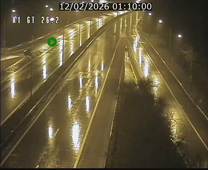 Traffic live webcam Luxembourg Grevenmacher - A1 direction Allemagne - BK 26.2