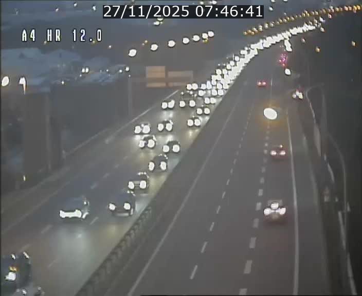 Traffic live webcam Luxembourg Jonction Foetz - A4 - BK 12.0 - direction Esch sur Alzette