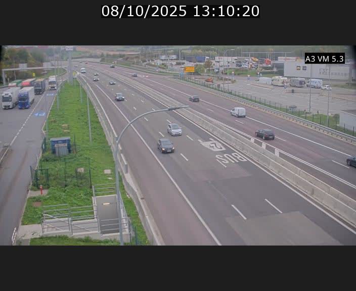 Traffic live webcam Luxembourg Aire de Berchem - A3 - BK 5 - direction France