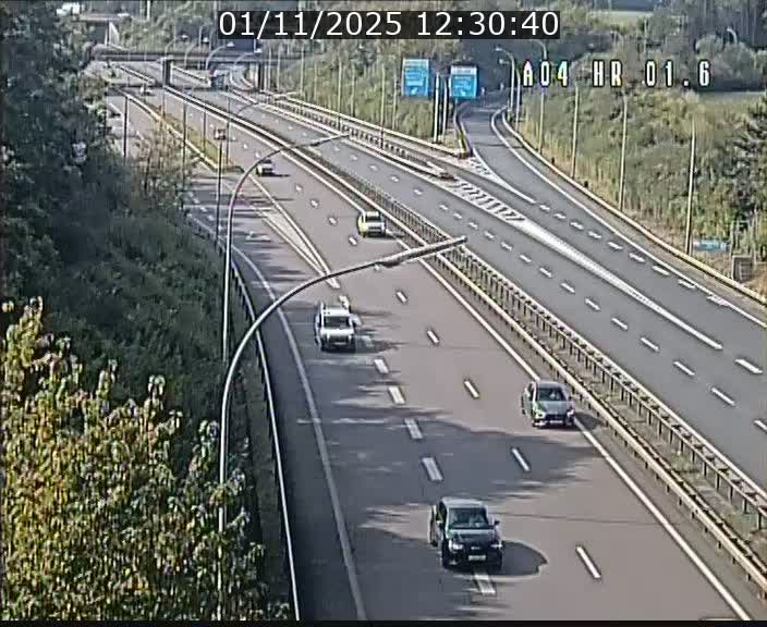 Info Trafic Luxembourg A4 - BK 1.6 - Croix de Cessange (direction Esch)