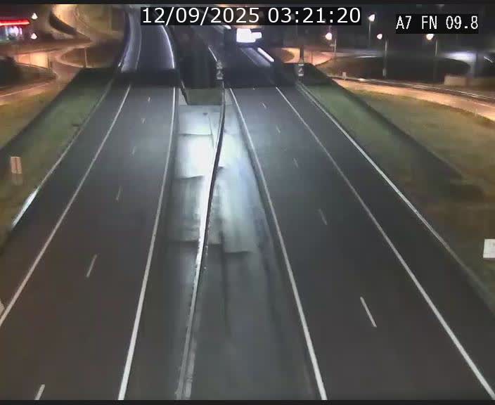 Caméra trafic Luxembourg - A7, Tunnel Gousselerbierg, sortie sud, direction rond-point Lorentzweiler (BK 9.9)