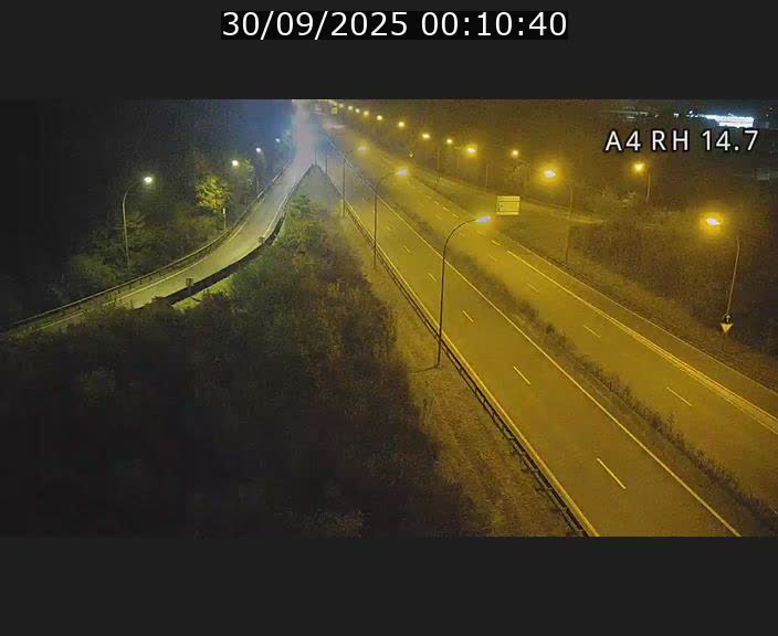 Traffic live webcam Luxembourg Jonction Lankelz - A4 - BK 14.7 - direction Luxembourg