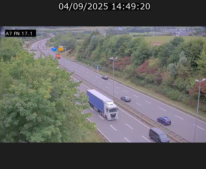 Caméra trafic Luxembourg - A7, Merscherbierg direction Mersch