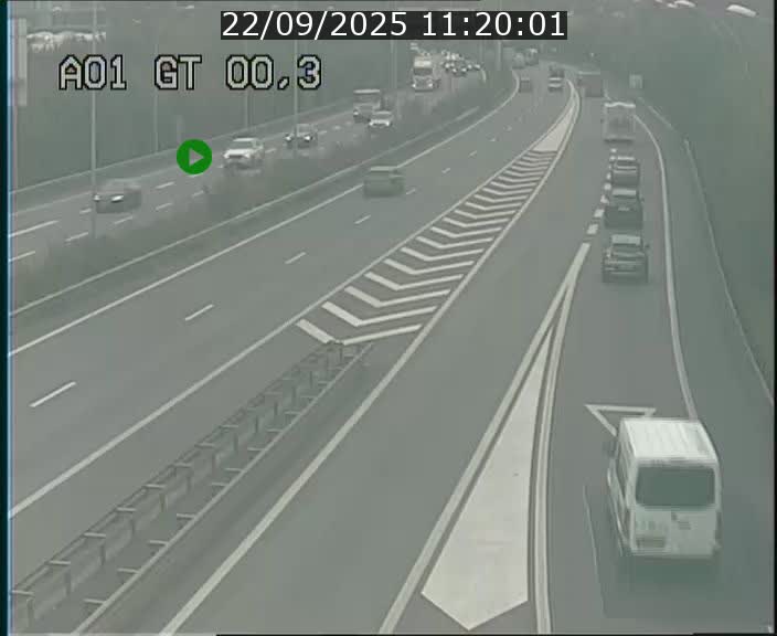 Traffic live webcam Luxembourg Croix de Gasperich - A1 direction Kirchberg - BK 0.3