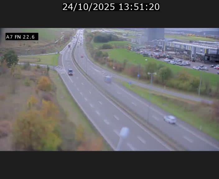 Caméra trafic Luxembourg - A7, Colmar-berg direction Mersch