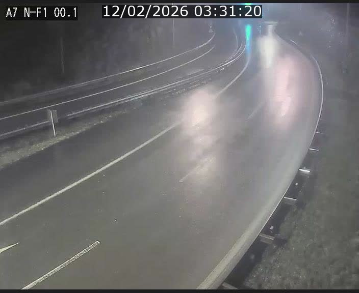 Webcam autoroute Luxembourg A7 située dans la sortie 1 Waldhof, vers la N11, avant le Tunnel Stafelter