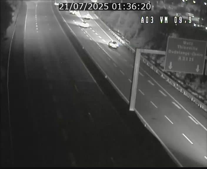 Webcam Autoroute à la Croix de Bettembourg - A3 - BK 9.9 - direction France
