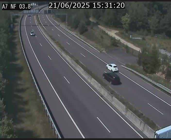 Webcam autoroute A7 au Luxembourg à la sortie du Tunnel Stafelter vers le Nord