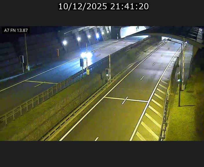 Caméra trafic Luxembourg - A7, Tunnel Gousselerbierg, entrée nord, direction Lorentzweiler