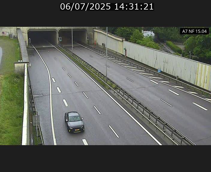 Caméra trafic Luxembourg - A7, Tunnel Mersch, entrée sud, direction Ettelbruck