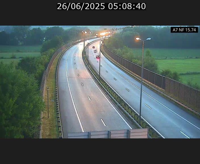 Caméra trafic Luxembourg - A7, Tunnel Mersch, entrée nord, direction Lorentzweiler