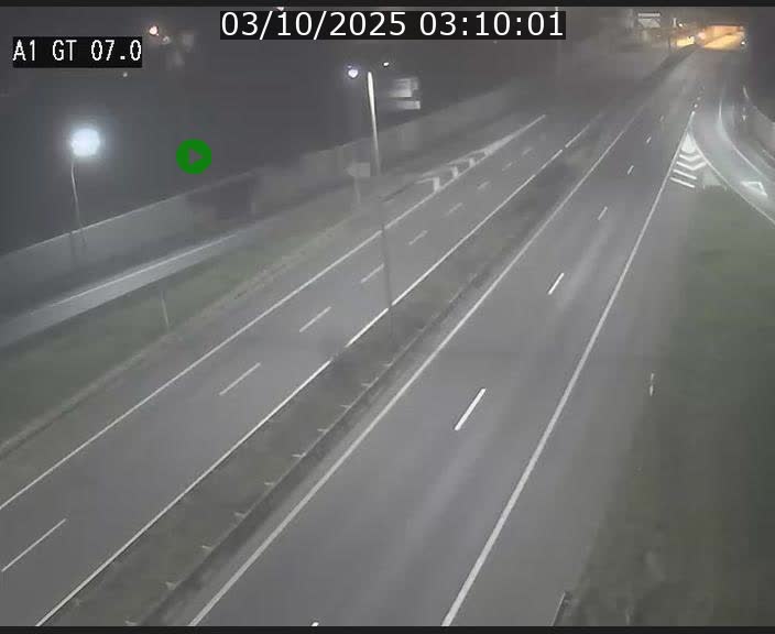 Traffic live webcam Luxembourg Cents - A1 direction Kirchberg - BK 7