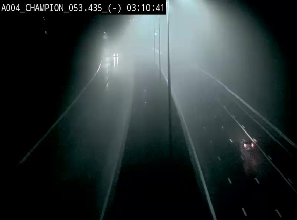 Webcam E411 à Champion, à proximité de Namur. Vue orientée vers Bruxelles