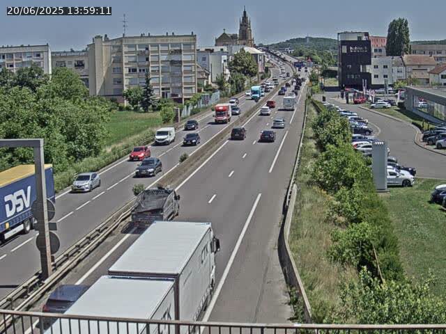 Caméra autoroute France - A31, Thionville direction Metz
