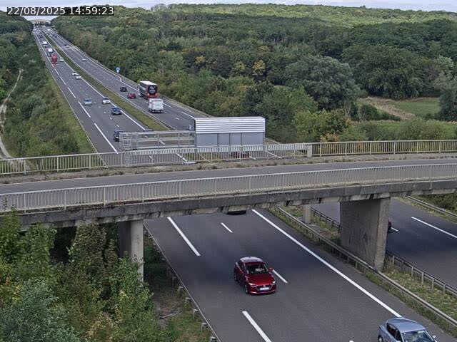 Caméra autoroute France - A31, Zoufftgen direction Luxembourg-ville, à la frontière entre la France et le Luxembourg