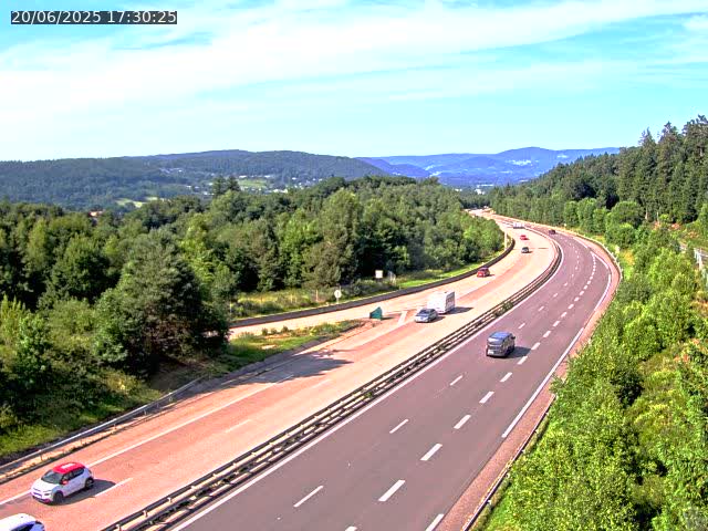 Caméra autoroute France - N57, Côte de la demoiselle direction Remiremont