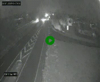 Vue en direct de l'autoroute A10 grâce à un drône situé au-dessus du péage de Virsac