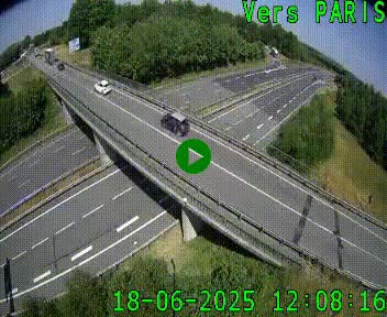 Clone of Caméra routière sur l'autoroute A20 au nord de Limoges, à la jonction avec la N520. Vue orientée vers Paris