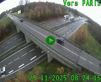 Clone of Caméra routière sur l'autoroute A20 au nord de Limoges, à la jonction avec la N520. Vue orientée vers Paris