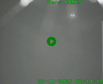 Caméra routière sur l'autoroute A20 à Saint-Hilaire-Bonneval, au sud de Limoges. Vue orientée vers Paris