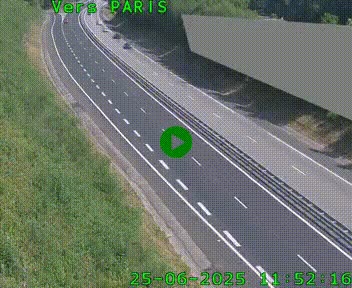 Caméra routière sur l'autoroute A20 à Saint-Pardoux-l'Ortigier, à la jonction avec l'A89. Vue orientée vers Paris