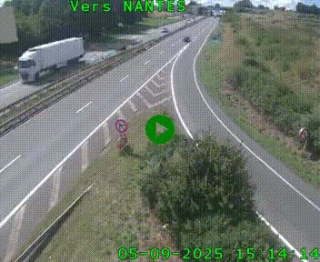 Webcam N147 au nord de Poitiers et à la jonction avec la A10