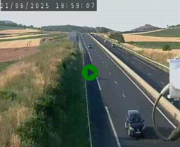 Caméra autoroute A75 à hauteur de Le Crest, en direction de Montpellier