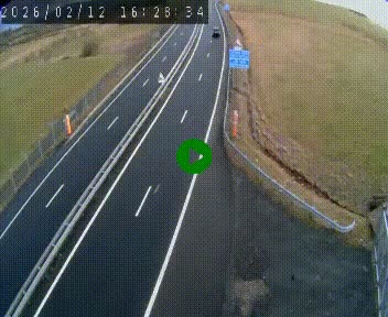 Caméra autoroute A75 à hauteur du col de la Fageole en direction de Clermont-Ferrand