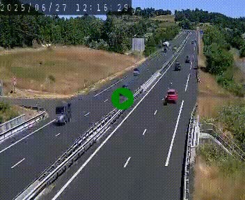 Caméra autoroutière France - A75, Coren, en direction de Montpellier
