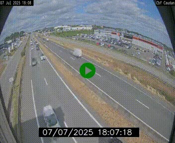 Webcam sur la N165 à hauteur de Caudan, dans le Morbihan.