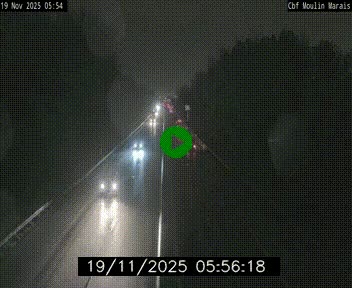 Webcam sur le périphérique de Nantes (N844) entre la Porte de Saint-Luce et la Porte d'Anjou, à l'est de la ville